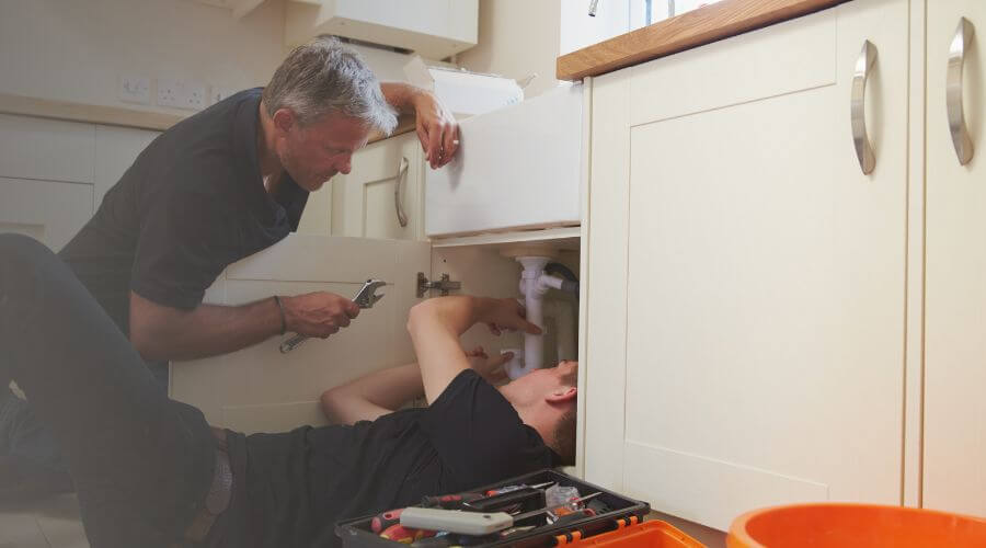 Professional burst pipe repair services in Kewaskum, WI